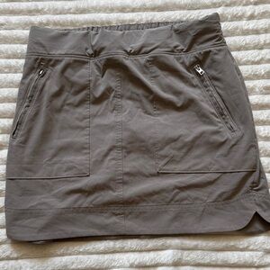 Athleta Charcoal Pencil Skirt with Zipper Pockets